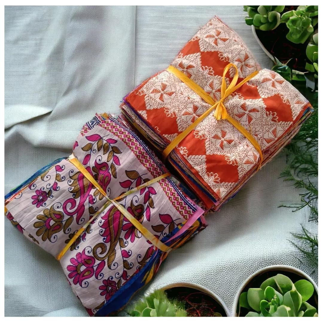 Colourful Indian textiles and handicrafts